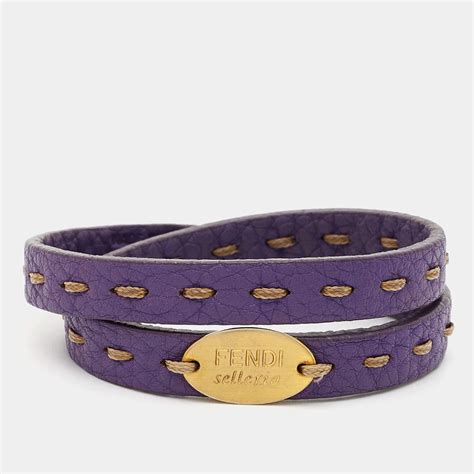 fendi leather selleria bracelet|fendi handbags sale.